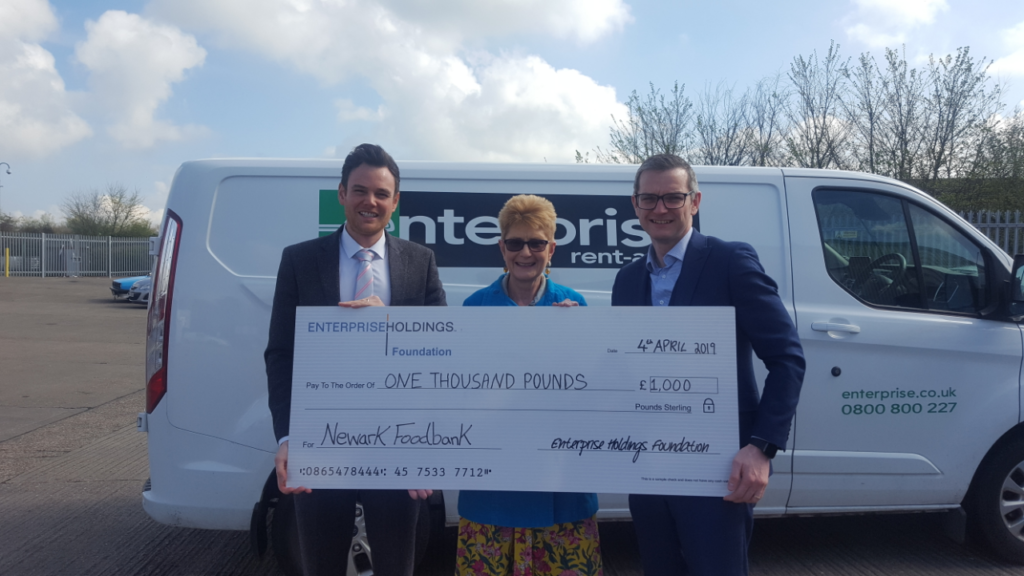 donation-from-enterprise-van-rental-newark-foodbank